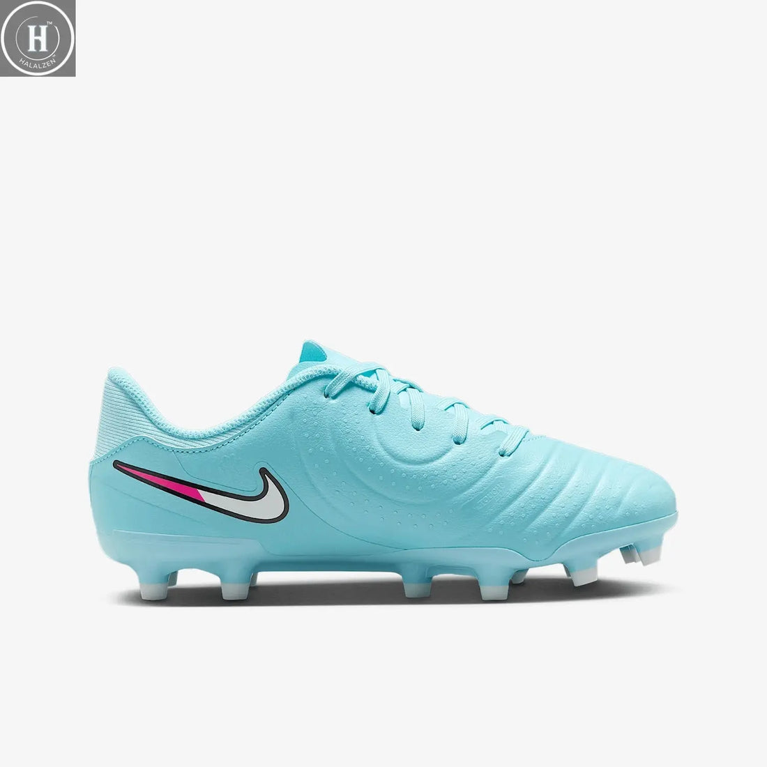 Nike genuine 2025 children's low cut lightweight, anti slip and wear-resistant football shoes DV4348-401 HALALZEN