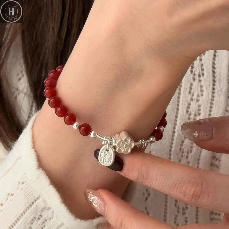 VENTFILLE 925 Sterling Silver Butterfly Bracelet for Girl Bead String Design Insect Fashion Versatile Jewelry Gift Dropshipping HALALZEN