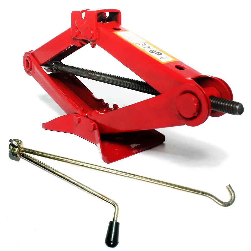 Lift Height 90-385mm Foldable Scissor Car jack 2T Heavy Duty Quick Lift Manual Equipment Automotive mechanical workshop tools