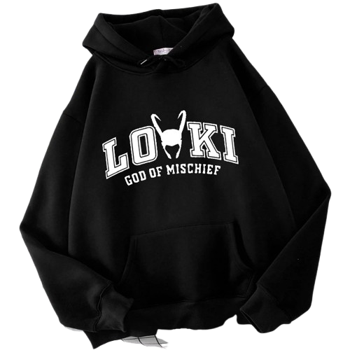 Marvel Superhero Loki Anime Hoodie Women Rocky Prank God Cartoon Hoodie Men Unisex Casual Street Fashion Winter Hoodie Man