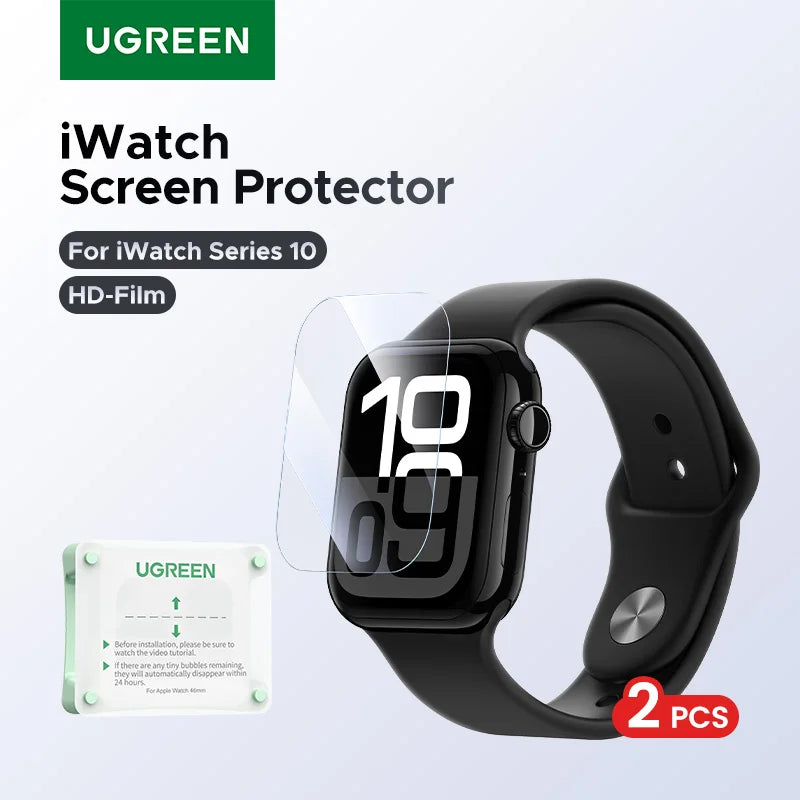 UGREEN 2PCS For Apple Watch Series 11 10 S11 S10 Screen Protector Soft 46 42mm Full-coverage Protective Film