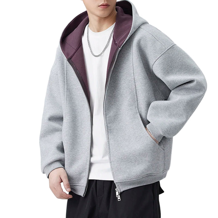 Autumn Hooded Sweatshirt Men Loose Casual Streetwear Fashion Vintage Sport Hood Sweatshirts Jacket Couple Hoodie Coat Outerwear