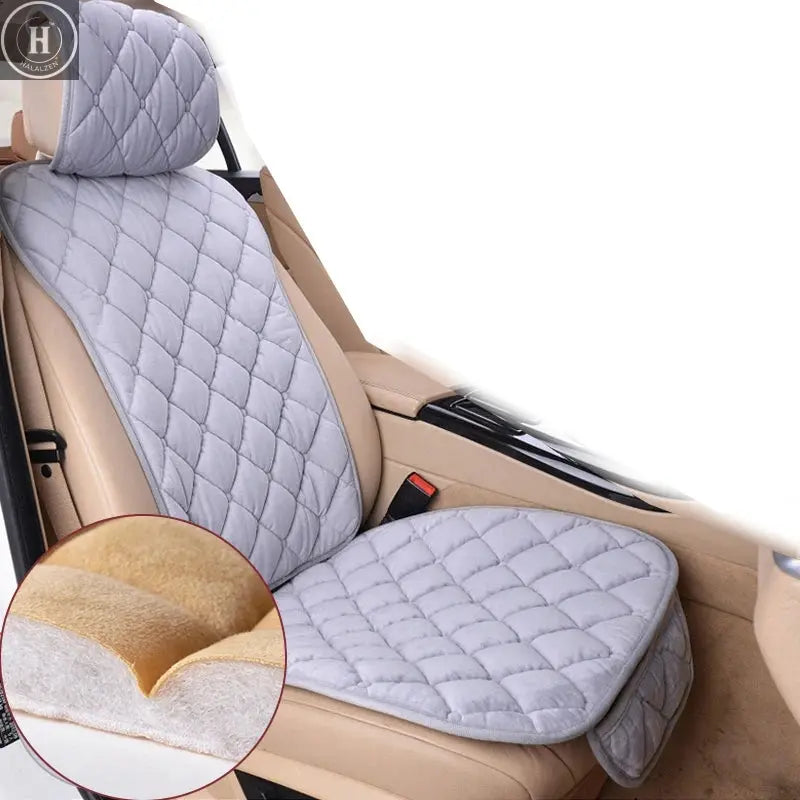 SEAMETAL Winter Car Seat Cover Soft Warm Car Seat Cushion Universal Plush Interior Protector Mat Auto Seats Cover Accessories HALALZEN