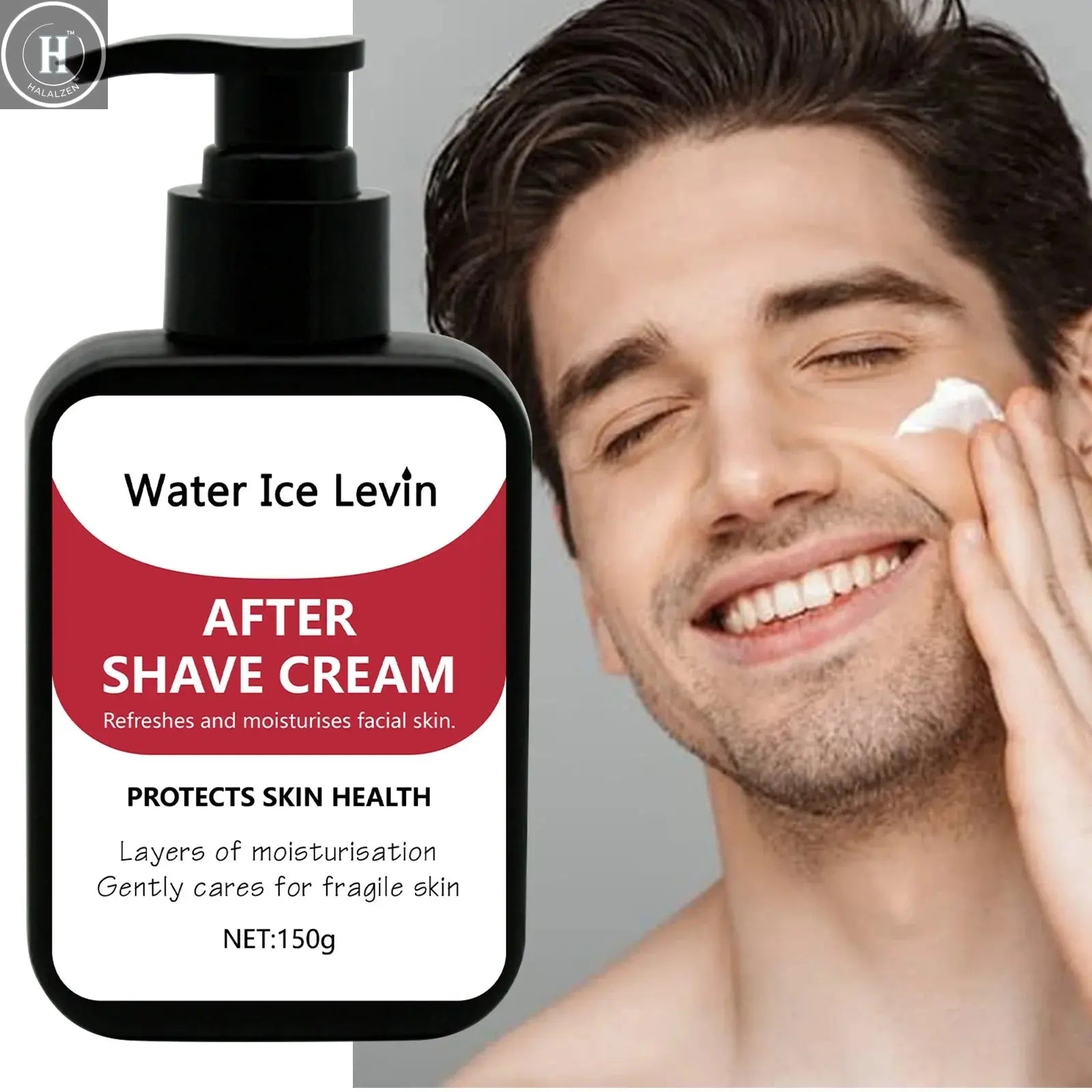 150g Men's Collagen After Shave Cream Firming Lighten Fine Lines Hydrating and Brightening Moisturizing Cream HALALZEN