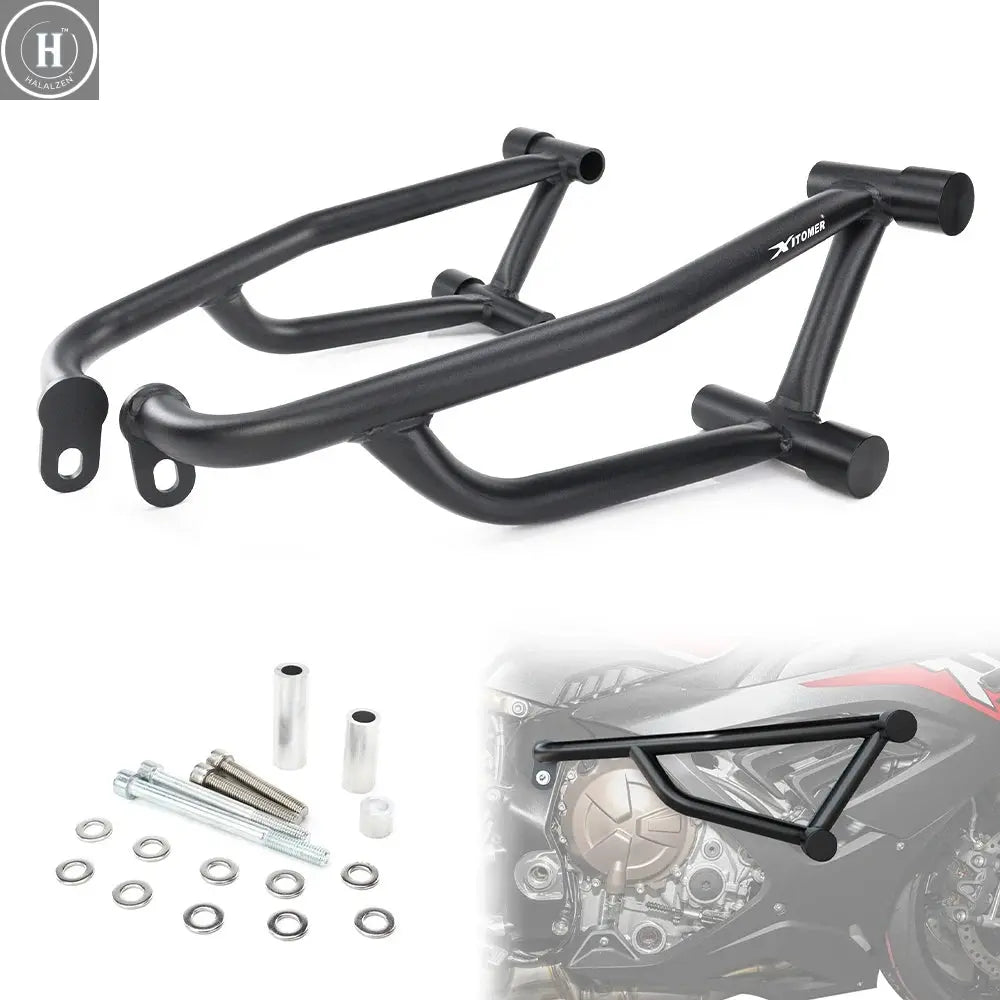 Fit For BMW S1000RR 2019-2022 S1000RRM 2022 Crash Bar Motorcycle Stunt Cage Engine Guard Bumpers Frame Protector Race Rail HALALZEN