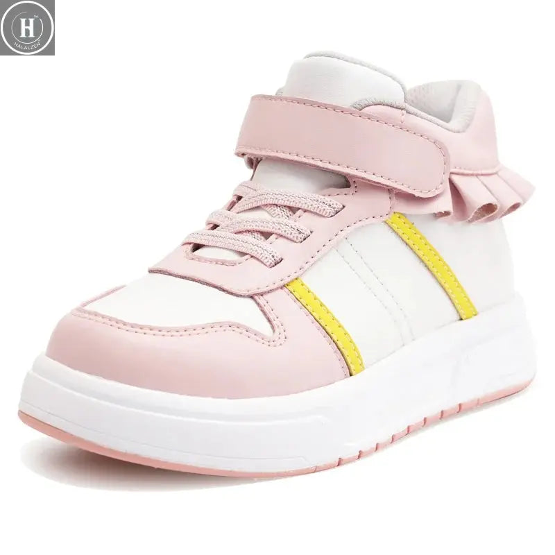 Child sneakers Princepard Orthopedic Shoes with Arch Support Pink Lace Decorate for Girls Casual Footwear with Arch Support Halalzen UK