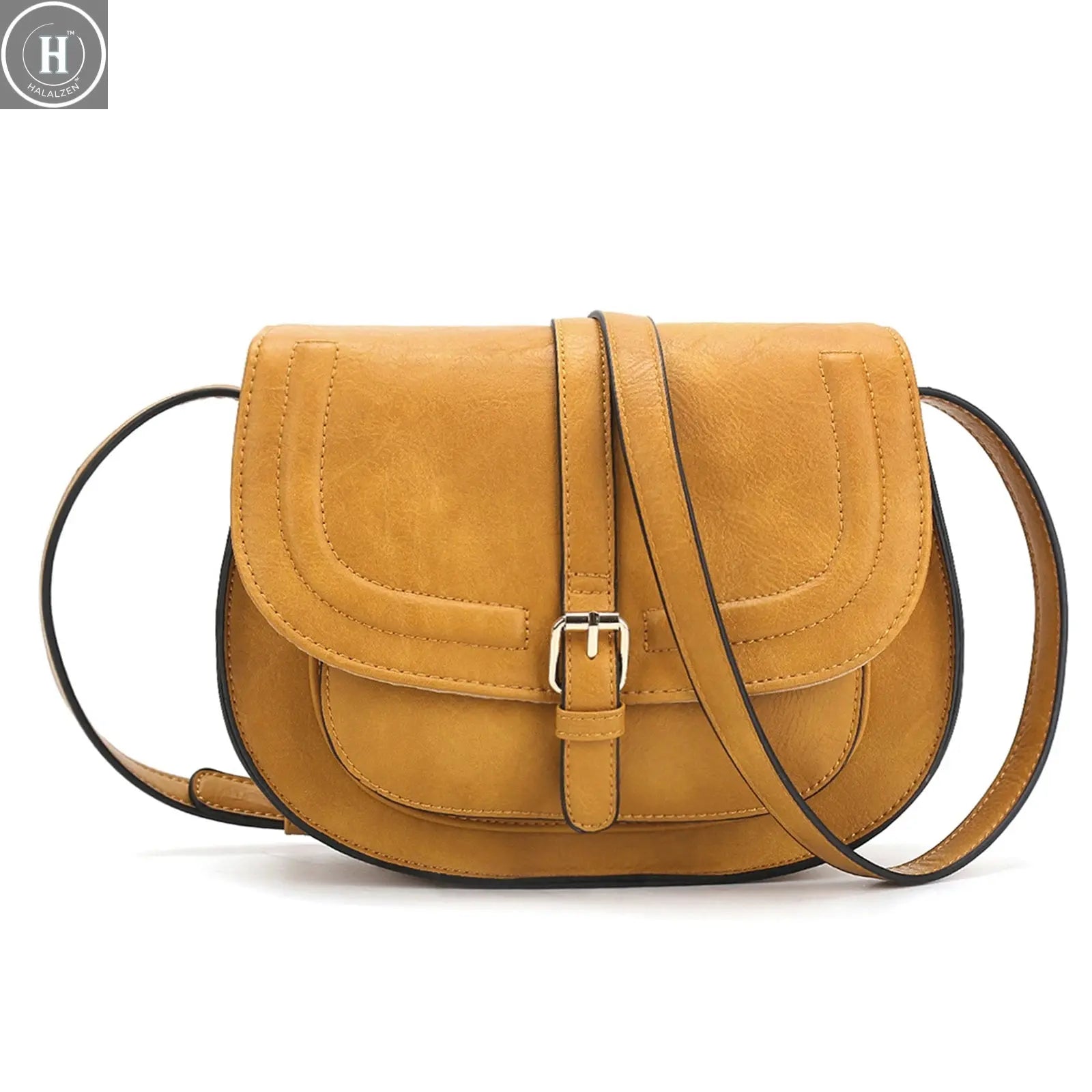Crossbody Bags for Women Saddle Shoulder Purse and Boho Handbags with Strap Faux Leather CT20154E HALALZEN