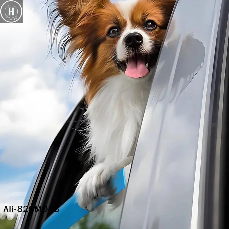 【P】Foam Dog Car Window Cushion, Soft Chin Rest For Comfortable Car Rides, 25cm/9.84in Long,Blue, HALALZEN