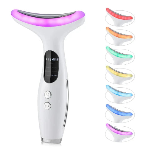 7-Color LED Face &amp; Neck Lifting Massager