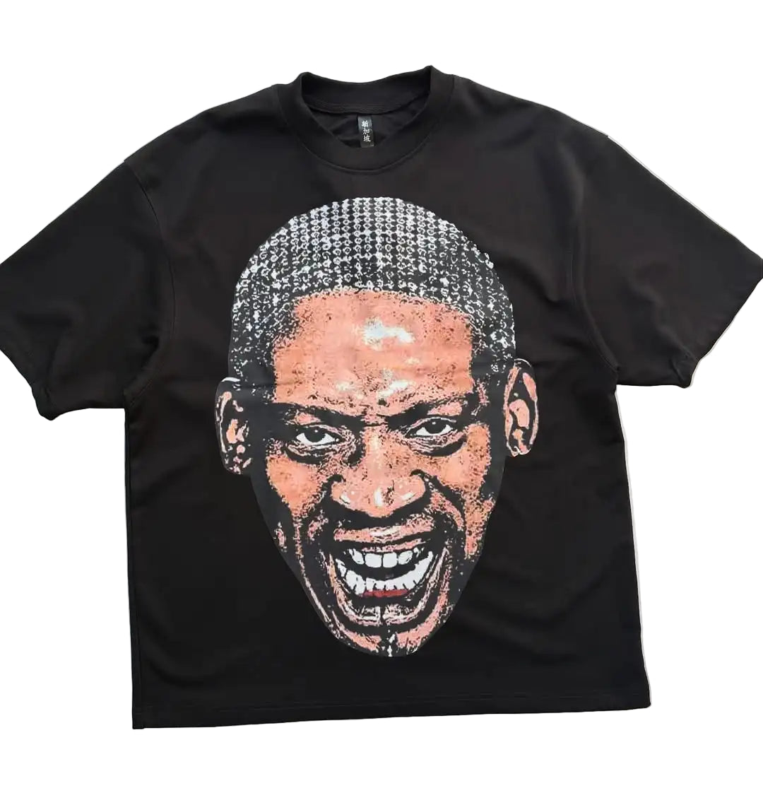 Y2k Harajuku streetwear men and women short sleeved fashion new cartoon print design shirt retro hip-hop trend oversized T-shirt