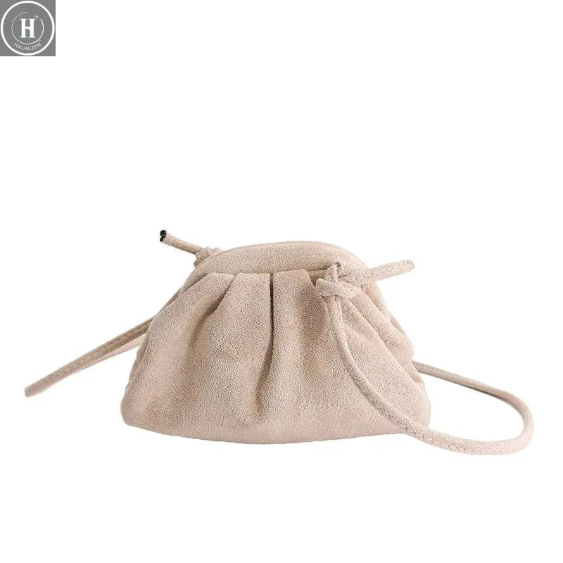 Trendy Matte Shoulder Bag for Women Shell Crossbody Bags Retro Fashion Small Purse Unique Design Versatile Texture Storage Bags HALALZEN