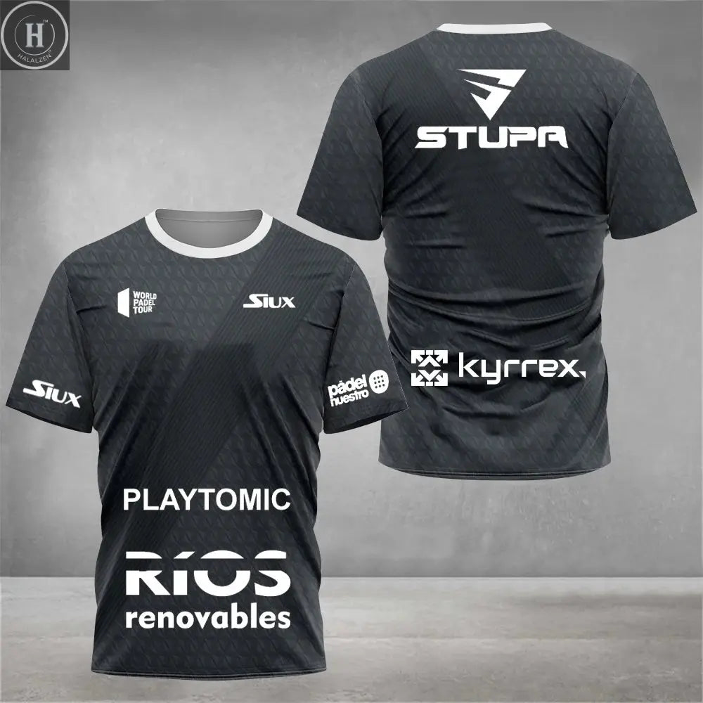 2025 Summer New Men's Tennis Training Clothes Breathable Tennis Short-sleeved Tops Quick-drying Fitness T-shirt Men's Clothing HALALZEN