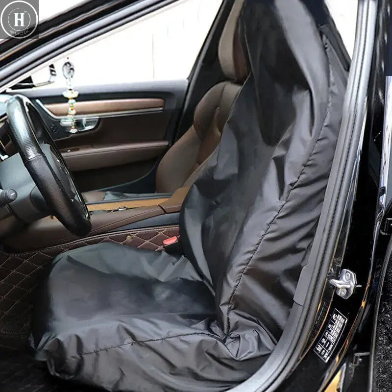 Reusable Black Universal Car Seat Cover Waterproof Antifouling Dust Covers Steering Wheel Protective for Car Seat HALALZEN