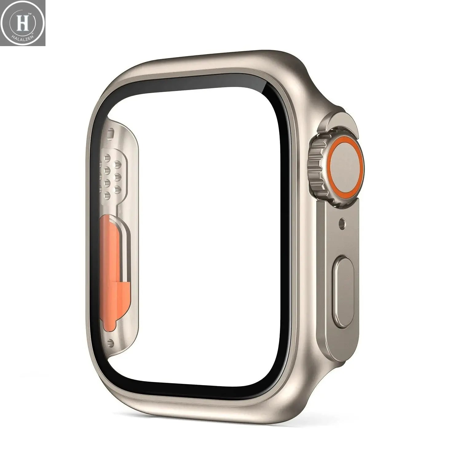 Glass+Case for Apple Watch 46mm 44mm 45mm 41mm 40mm 38mm 42mm Screen Protector Change Ultra Bumper iWatch Series 10 9 8 7 SE 6 5 HALALZEN