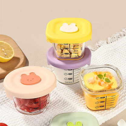 Mini Glass Bowl with Silicone Lid