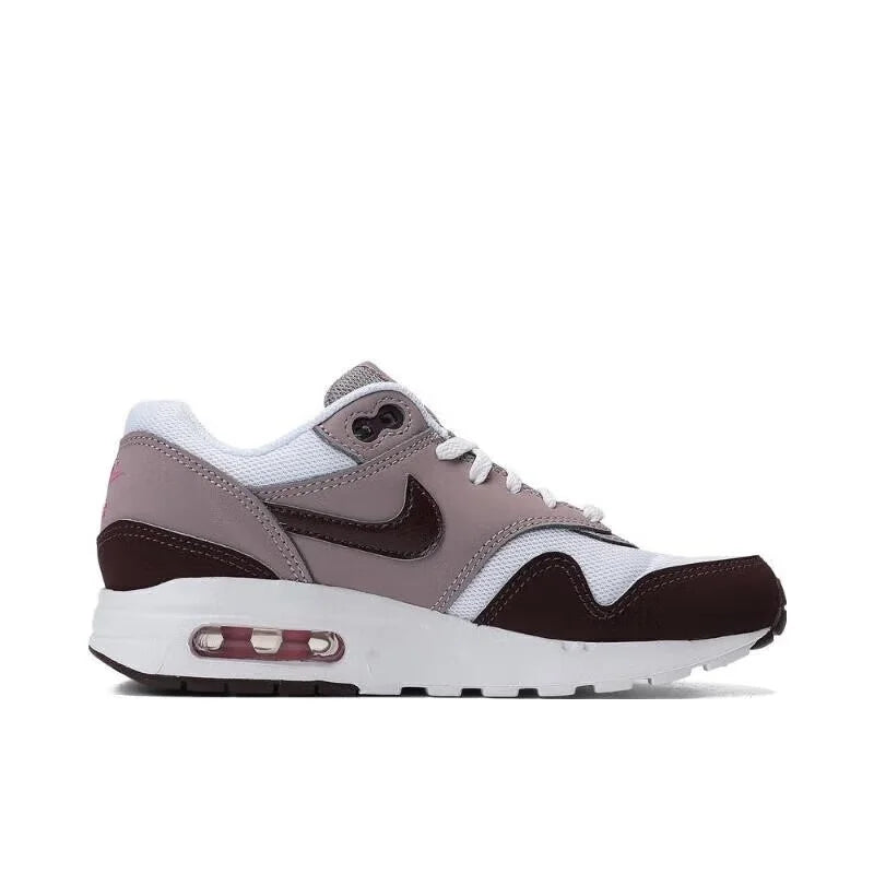 Nike's New Air-Cushion Model, Cushioning, Rebound, and Wear-Resistant Outdoor Women's Running Shoes, Soft, Stable, Supportive, Strong Grip, Daily Commuting Sports Running Shoes, Air Max 1 Retro Style, Comfortable and Versatil