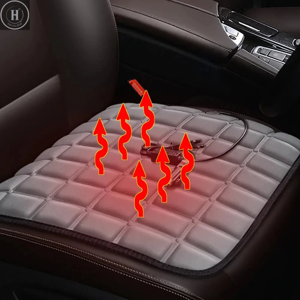 USB 5V Heated Car Seat Cover Non Slip Comfortable Electric Winter Warm Seat Cushion Scratch Resistant for Automobile Home Office HALALZEN