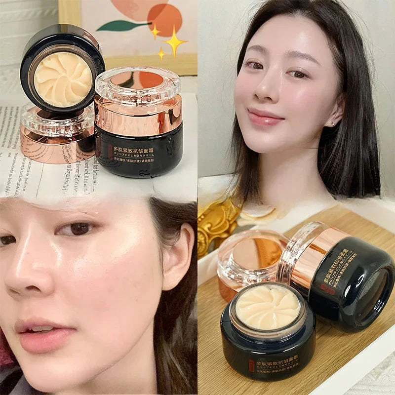 Polypeptide Anti-Wrinkle Firming Face Cream Deep Hydration Brighten Dull Skin  Minimize Fine Lines Moisturizing Day Night Cream HALALZEN