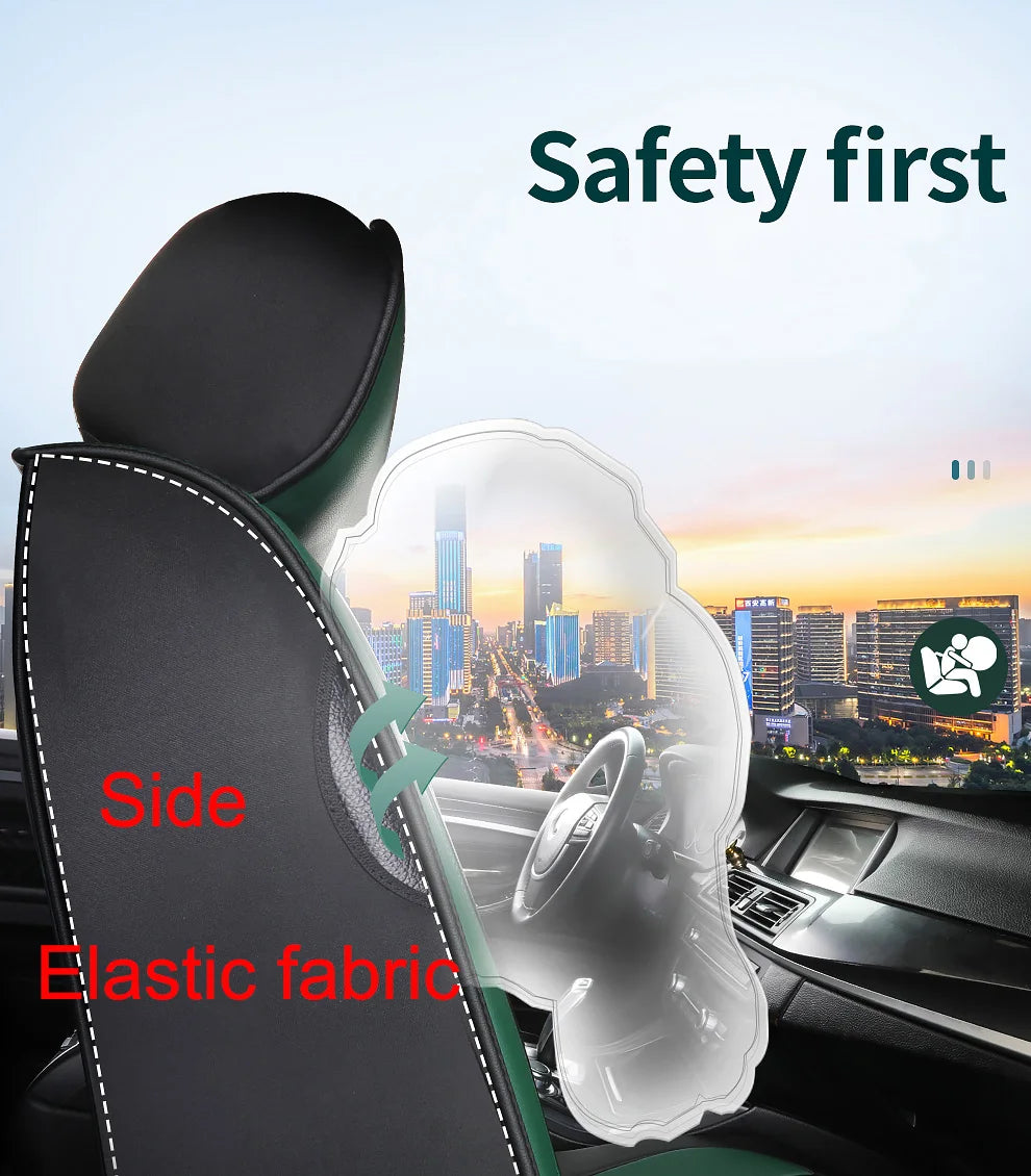 Universal Pu Leather Car Seat Cover for Most Car Models Auto Accessories Interior Details