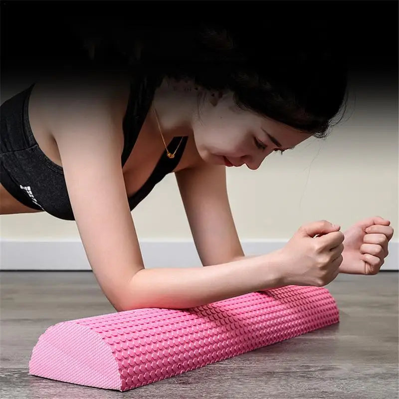 Half Round 30-45cm EVA Massage Foam Roller Yoga Pilates Fitness Equipment Balance Pad Yoga Blocks With Massage Floating Point