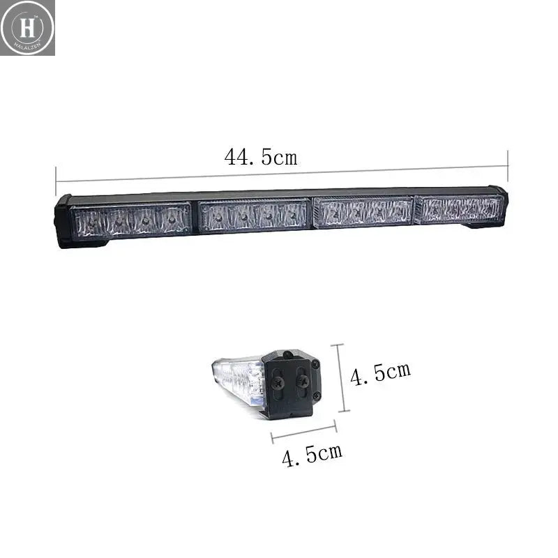 16led Red Blue Flash Car Truck Fireman Police LED Strobe Flashing Emergency Warning Lights Bar Signal Cob Beacon Lamp 12V 24V HALALZEN