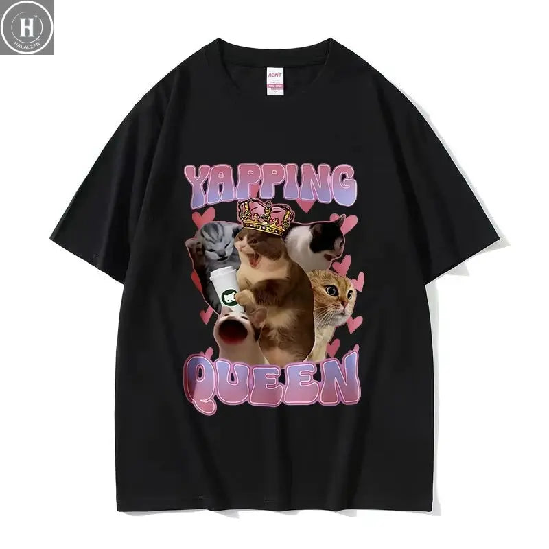 Professional Pussy Eater Funny Cat Lover Tee Shirt Men's Casual Fashion Clothing T-shirt Unisex 100% Cotton Oversized T Shirts HALALZEN