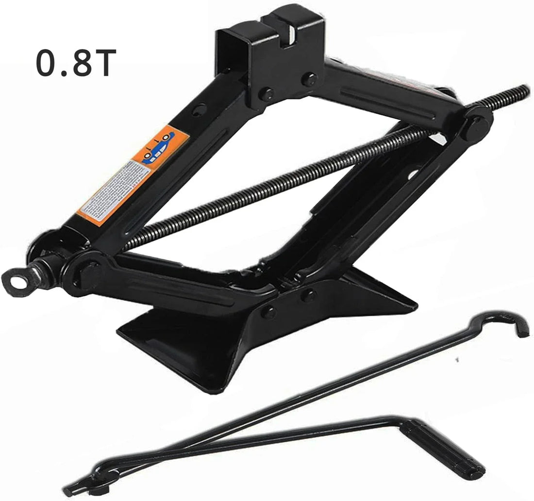 Car Jack 0.8T/1T/2T Portable Scissor Jack Labor Saving Hand Cranked For Tire Replacement Vehicle Repair Car SUV Van Repair Tool