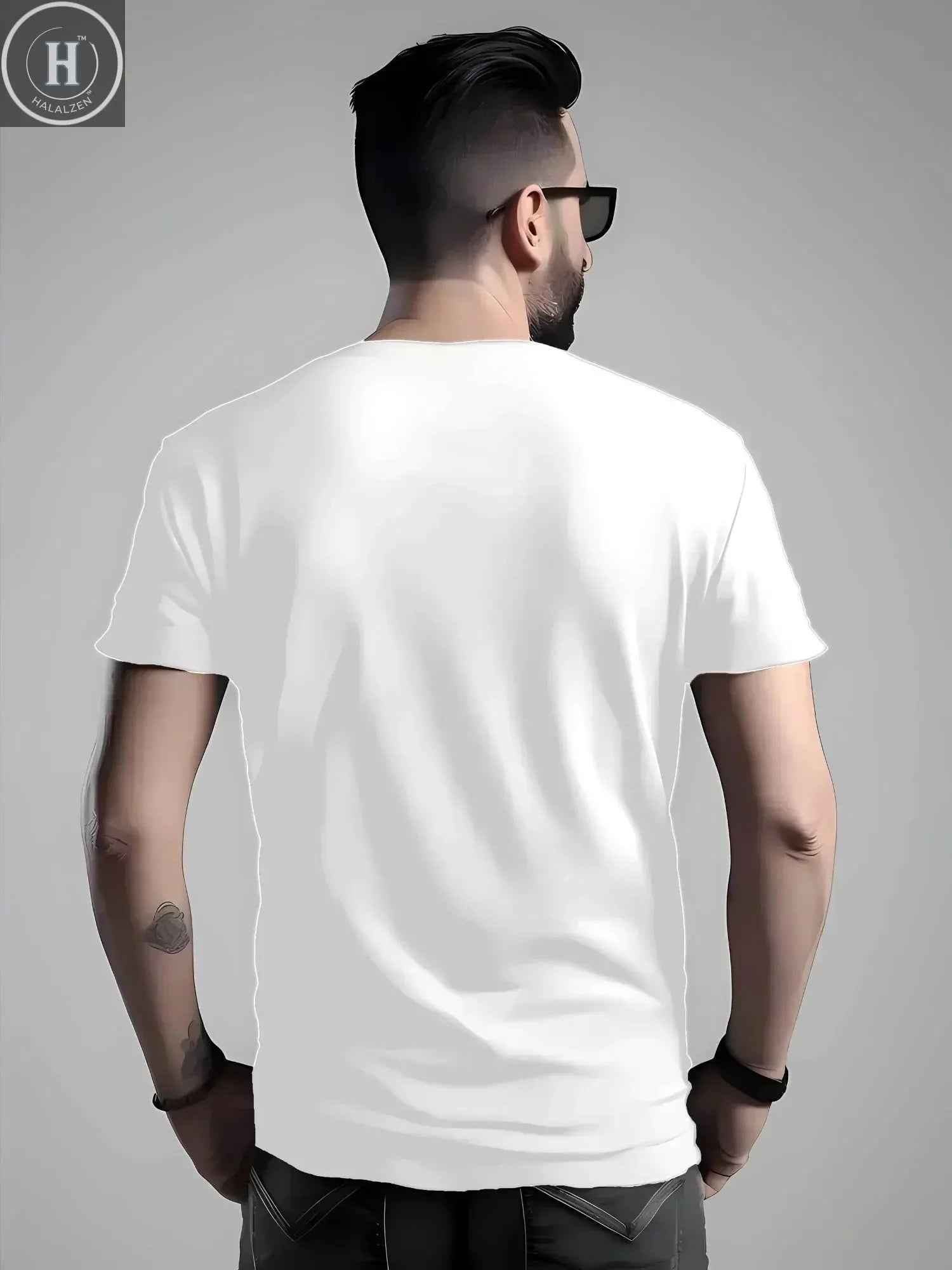 Summer 2025 New Brand Luxury Letter Pattern Printed Men's 100% Pure Cotton Short Sleeve Round Neck T-shirt HALALZEN