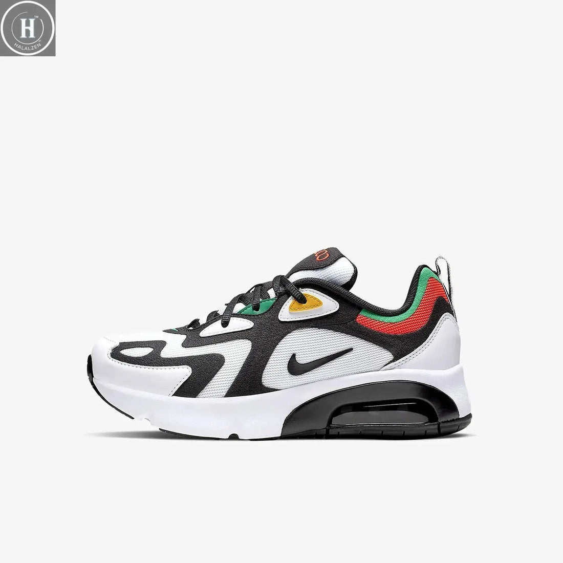 Nike Authentic New Season AIR MAX 200 (GS) Big Kids' Cushioned Sports Shoes AT5627-100 HALALZEN