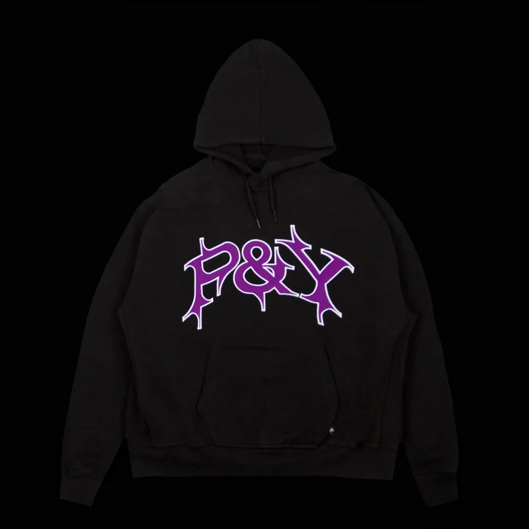 Retro American Y2K Hand-Painted Letter Contrast Print Hooded Sweatshirt Street Trend Loose Casual Couple Hoodie