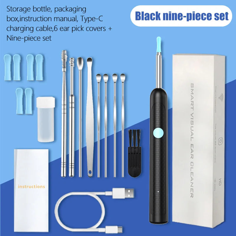 2025 New upgrade Visual Ear Wax Cleaner Camera Safe Earwax Removal Endoscope with 5M Camera Ear Cleaning Tools Ear Care