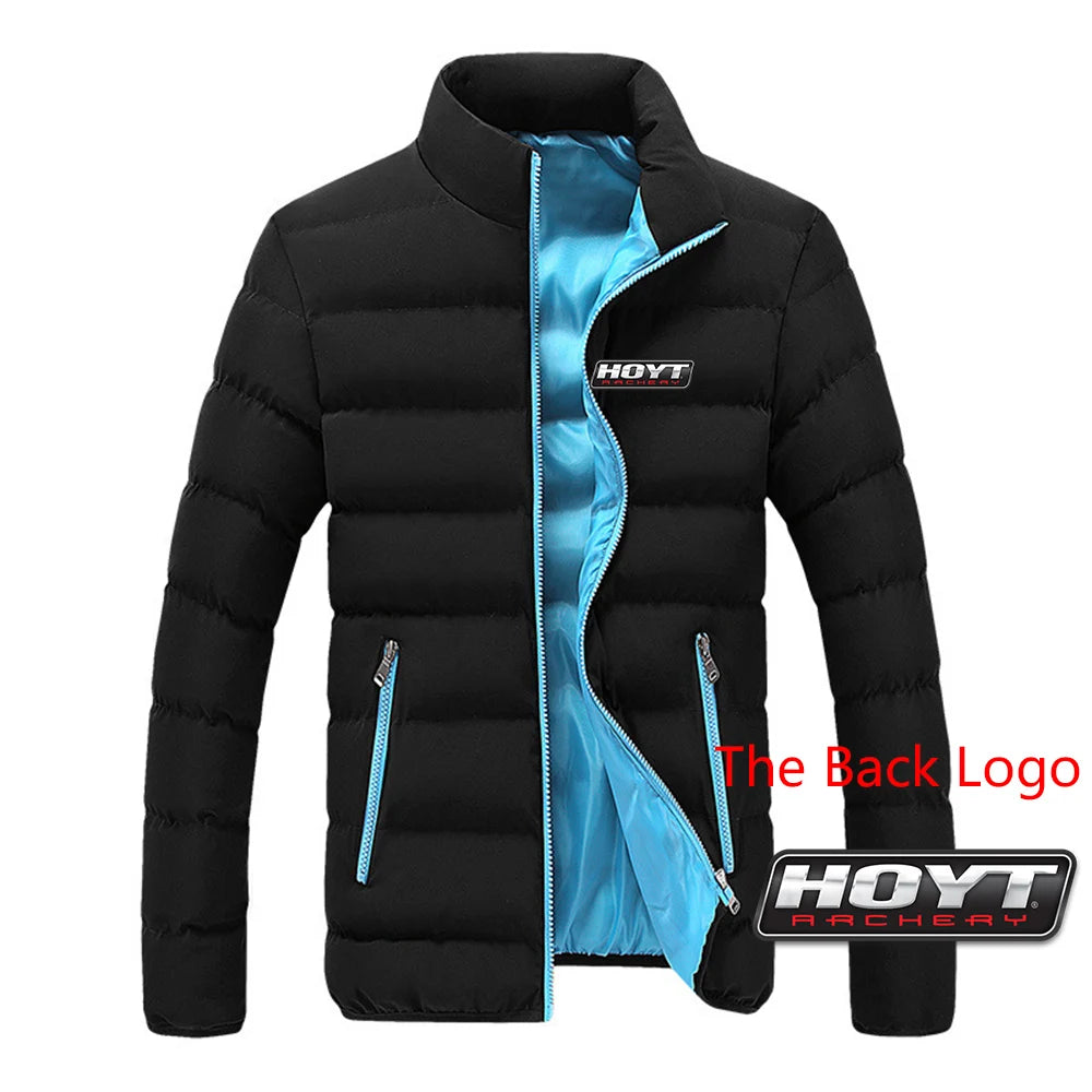 Hoyt Archery Hunting 2024 Men New Autumn And Winter Printing Warm High Quality Leisure Four-Color Cotton Jacket Hoodie Tops