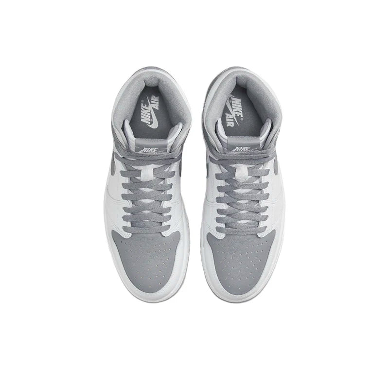 Original Jordan Air Jordan 1 High OG Retro "Silver Toe" Anti-Slip High Top Basketball Shoes Men's and Women's Sneakers