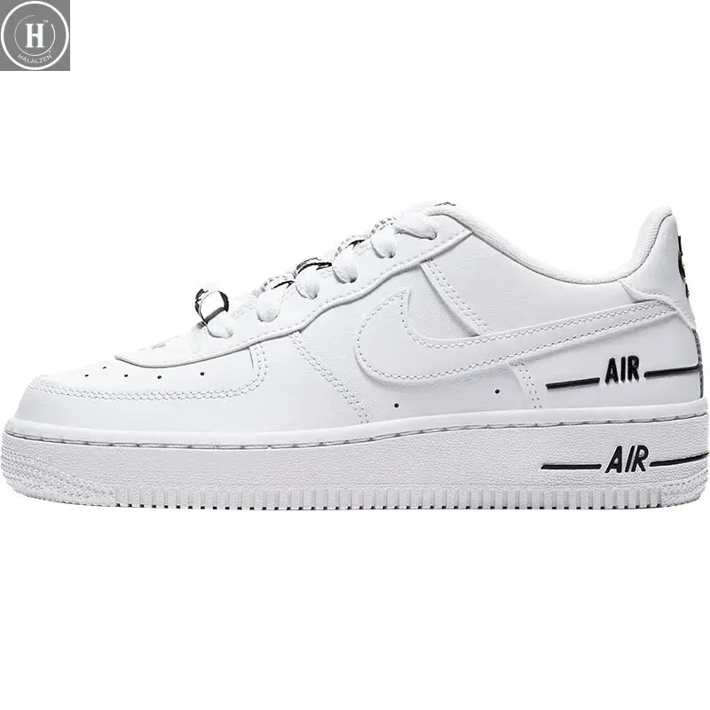 Nike genuine AIR FORCE 1 LV8 (GS) children's fashionable sports shoes CJ4092-100 HALALZEN