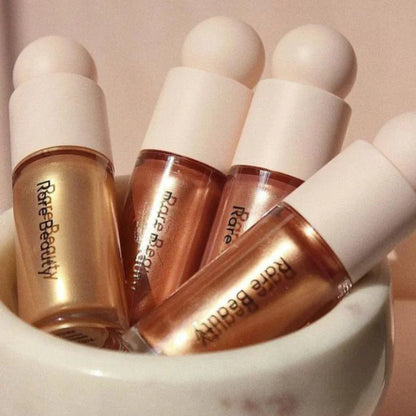 Rare Beauty Liquid Blush Highlighter Contour High Glossy Finish Luminizer Makeup Gel Face Body Brighten Glitter Natural Contour
