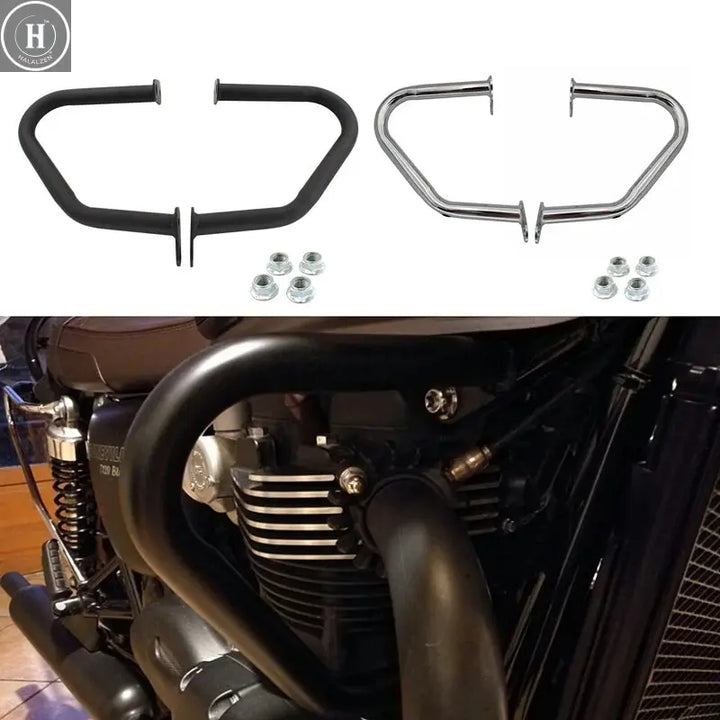 Engine Crash Bar Bumper Frame Protection For Triumph Bonneville T100 T120 Bobber Thruxton 1200 R Street Cup Twin Speed Twin HALALZEN