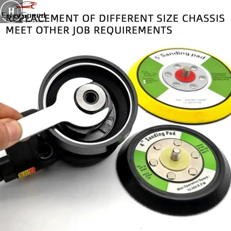 Mini Pneumatic Angle Sander Grinding Mach Polishing Machine 3 inch Air Sanding Angle Tools for Car Polisher HALALZEN