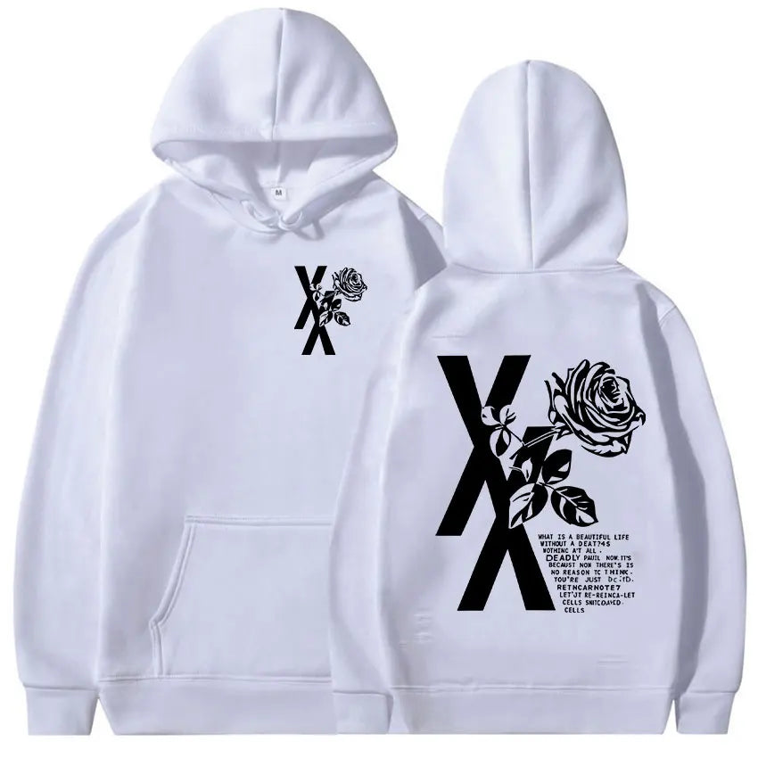 Rapper Mgk Lost Tour Print Hoodie Men Women Casual Autumn/Winter Fashion Sweatshirt Fleece Clothing Oversized Retro Hooded