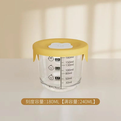 Mini Glass Bowl with Silicone Lid