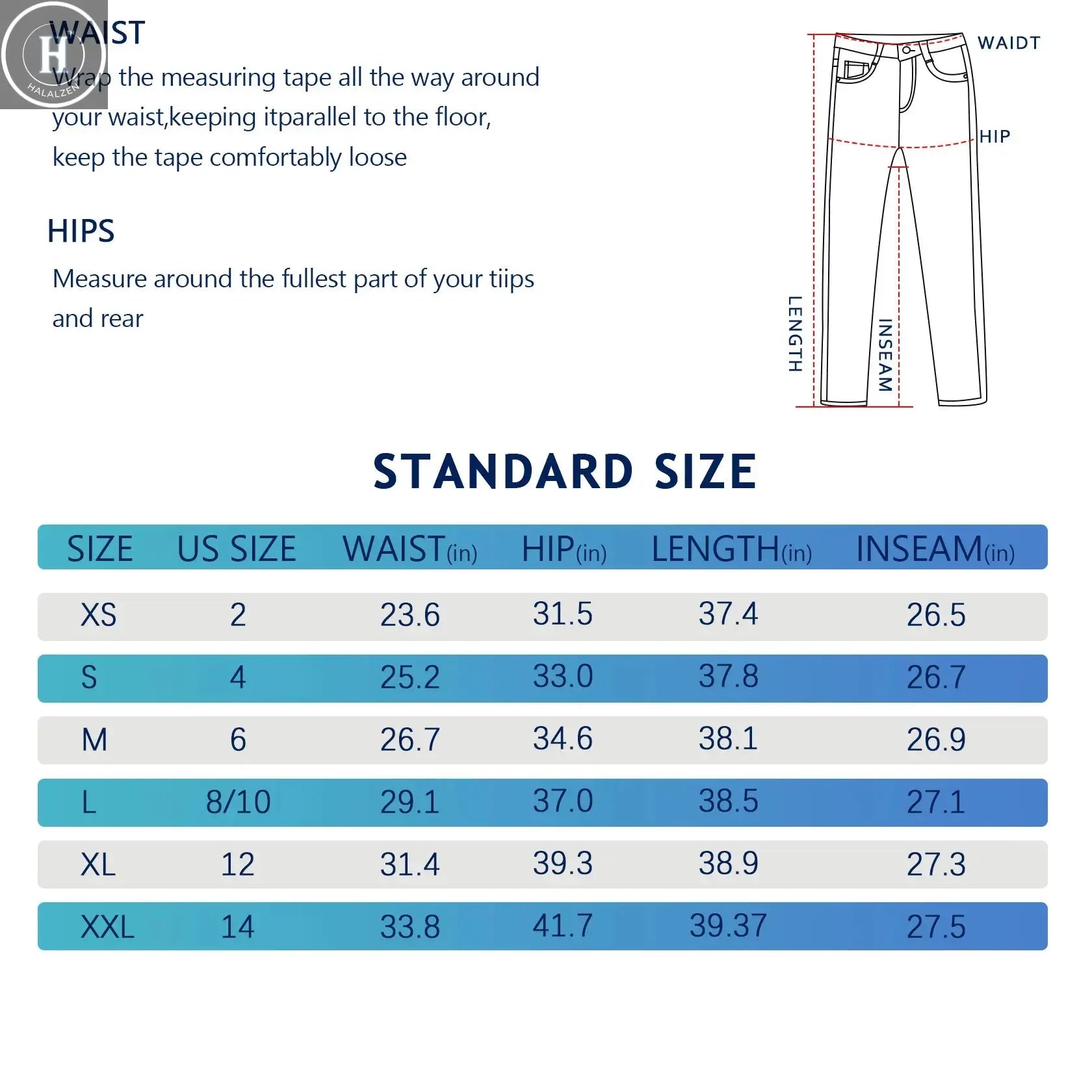 Women's high-waist jeans, black-gray with rhinestone back pockets, high-waist slightly flared jeans, suitable for campus, work, Halalzen UK