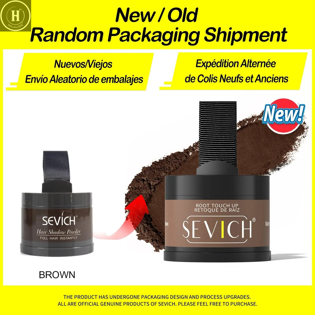 Sevich Hairline Powder 4g Hairline Shadow Powder Makeup Hair Concealer Natural Cover Unisex Hair Loss Product HALALZEN