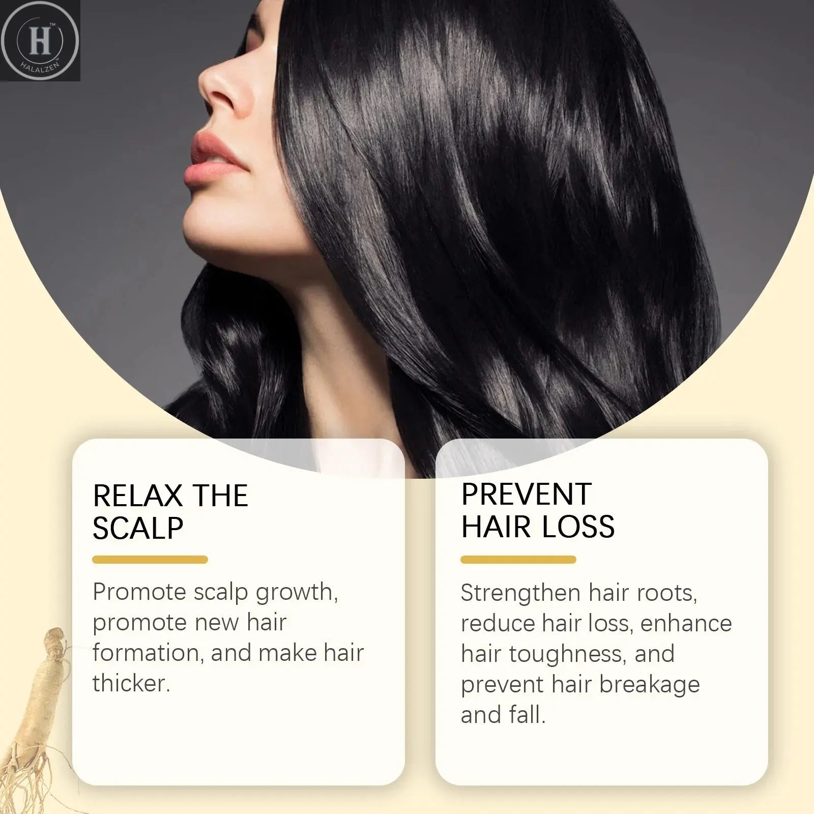 Pure Argan Oil Hair Essential Oil Preventing Hair Loss Nourishing Smoothing Dry Frizzy Multi-functional Argan Hair Care Product HALALZEN