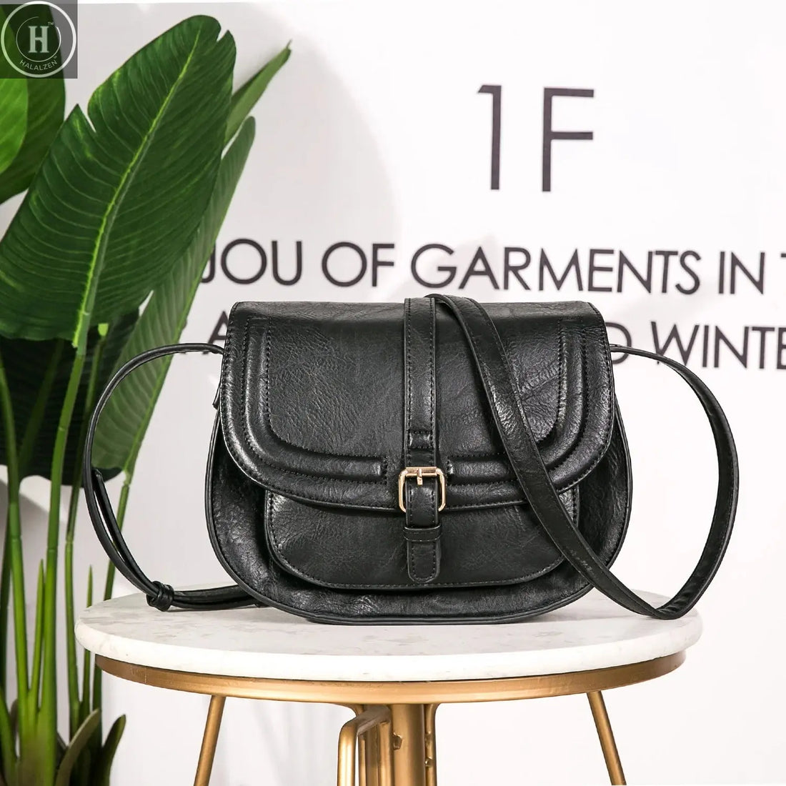 Crossbody Bags for Women Saddle Shoulder Purse and Boho Handbags with Strap Faux Leather CT20154E HALALZEN