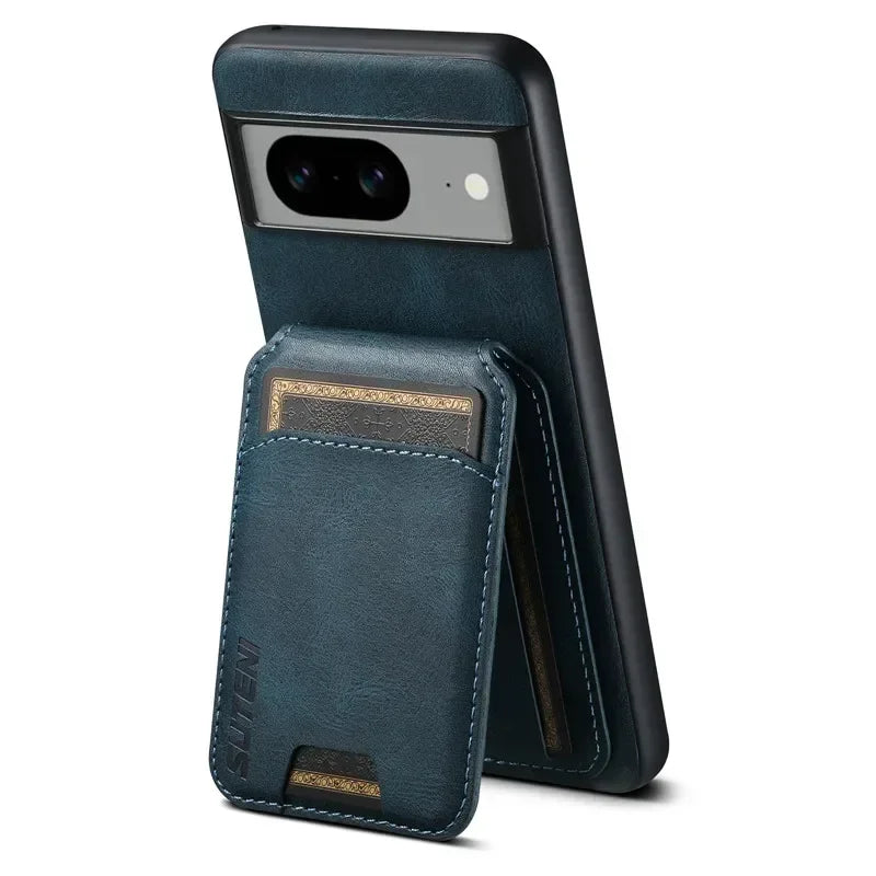 Luxury Wallet Phone Case Card Holder Leather Magnetic Pocket Cover For Google Pixel 9 8 7 6 Pro 6A 7A 8A Protective Phone Shell