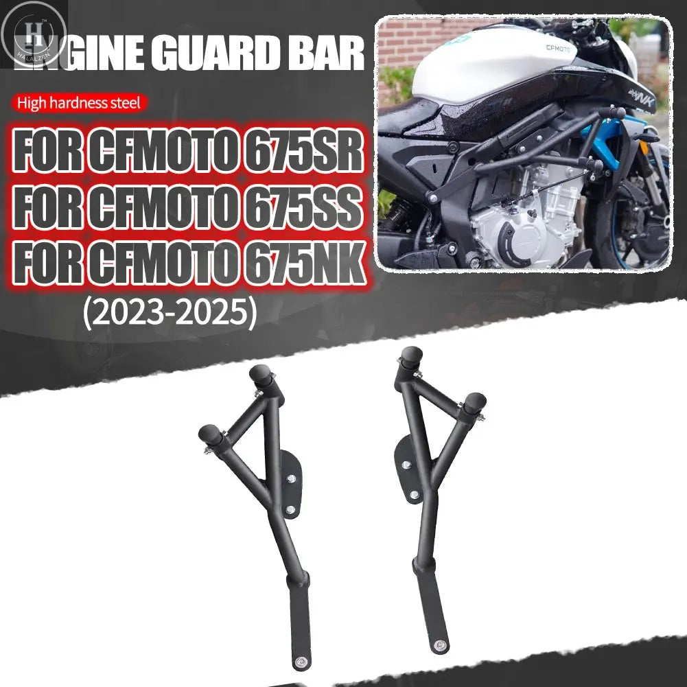 For CFMOTO 675SR 675SR-R 675SS 675NK 675 NK 675 SR SS  Motorcycle Highway Bumper Engine Guard Crash Bars Protector Accessories HALALZEN