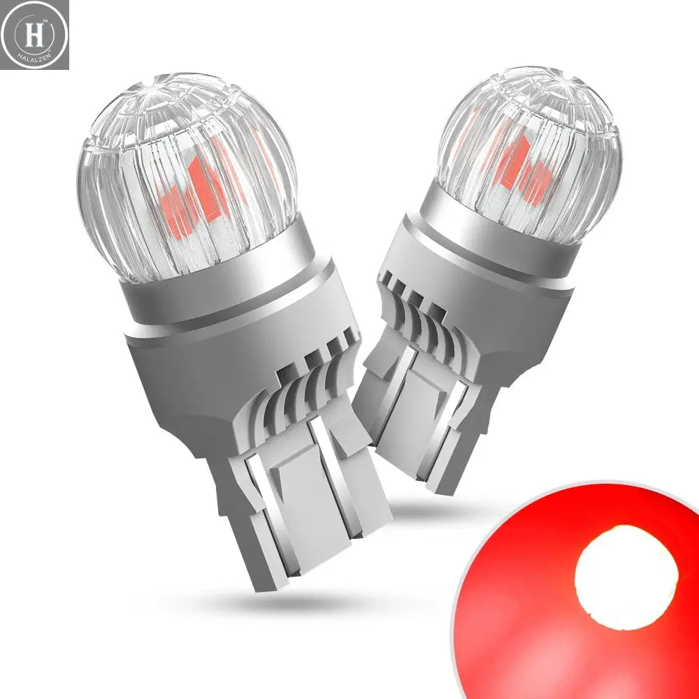 2x AUXITO T20 7443 7440 W21W W21/5W LED Bulb DRL Parking Reverse Lamp Stop Brake Signal Light White/Red/Yellow 12V 360° Lighting HALALZEN