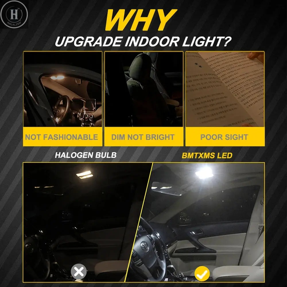 BMTxms For Chevrolet Chevy Tahoe 1992-2010 2011 2012 2013 2014 Car LED Interior Light Bulb Kit Reading Dome Trunk Vehicle Lamp HALALZEN