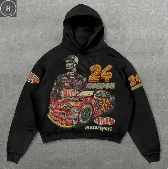 Explosions of New Harajuku Zipper Hooded Sweater Street Men and Women Retro Shirt Sweatshirt Gothic Jacket Hooded Couple Sweater HALALZEN