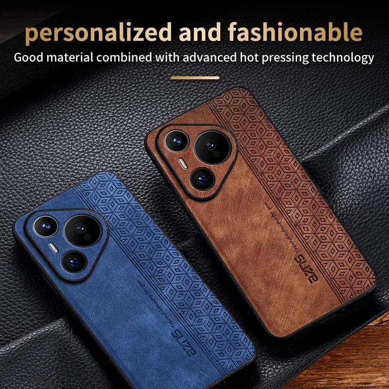 For Huawei Pura 70 Ultra Pura 70 Pro Luxury Leather Elite Shock proof Cell Phone Cases For Pura 70 Protective Phone Shell Case