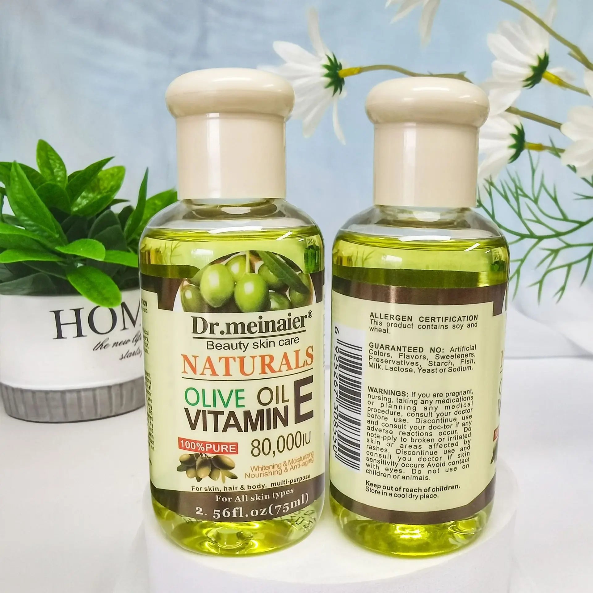 NEW Vitamin E Face Essence Oil Morning & Night Shrink Pores Korean Brightening Skin Care Essence 75ml HALALZEN